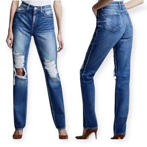 L'Agence NWT Women's Rockie Newberry Distressed High-Rise Cigarette Jean Size 26